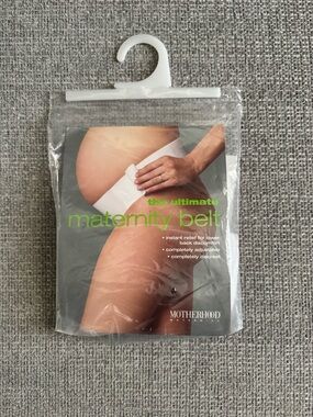 Motherhood White Maternity Support Belt